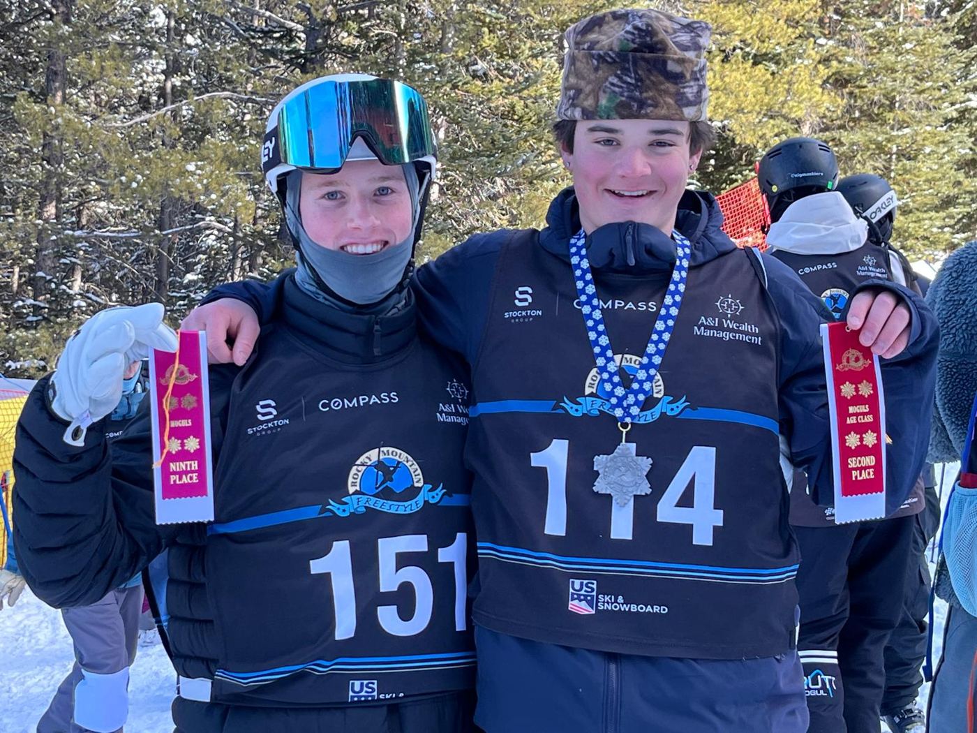 Hugh in bib 151 after finishing 7th at Copper Mountain